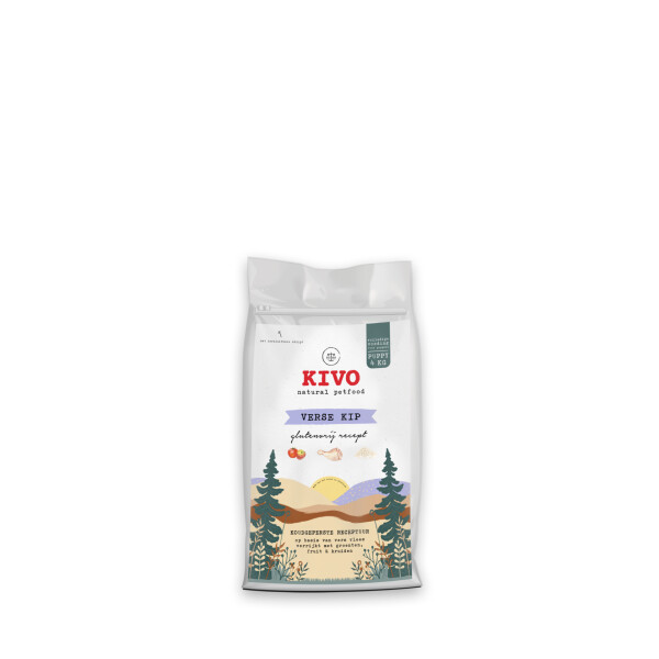 Glutenvrij Verse Kip pup Kivo Trimsalon Onyx